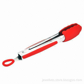 Extra Long 13.9-inch Silicone Grip Food Tongs